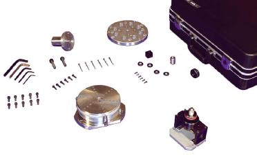 Illustration of the 55290A angular positioning measurement system, which can be used for measuring rotary tables.